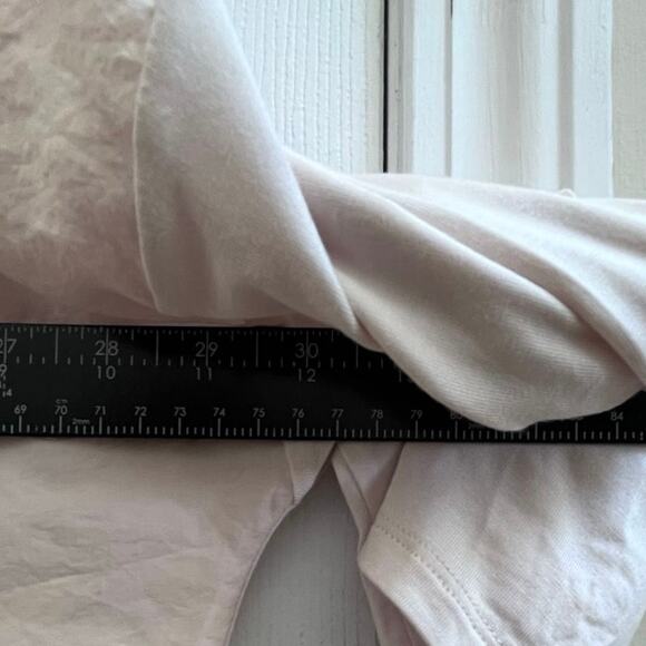 J Jill New Flaw V Neck Elbow Sleeve Crinkle Front Mix Media Boxy Blouse Plus 3X - Picture 9 of 12